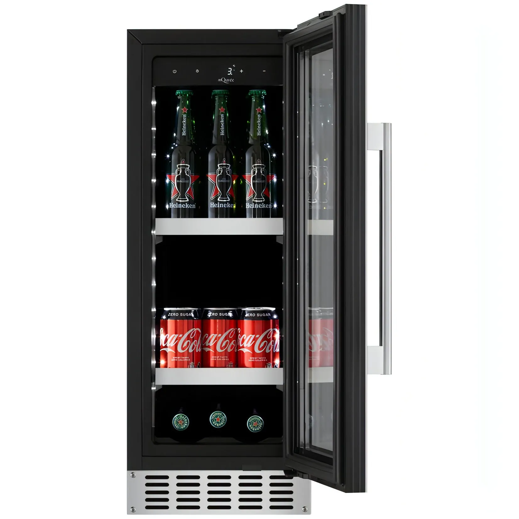 mQuve - 300mm - Undercounter Drinks Fridge - BeerServer30 - Stainless Steel