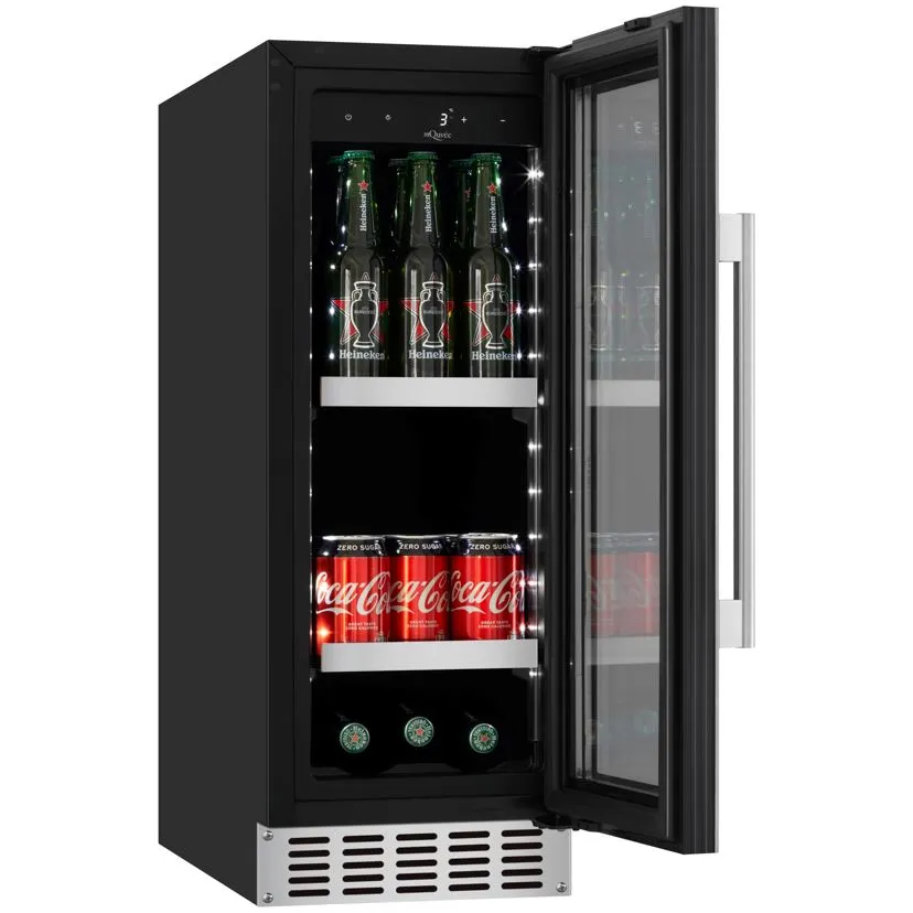 mQuve - 300mm - Undercounter Drinks Fridge - BeerServer30 - Stainless Steel