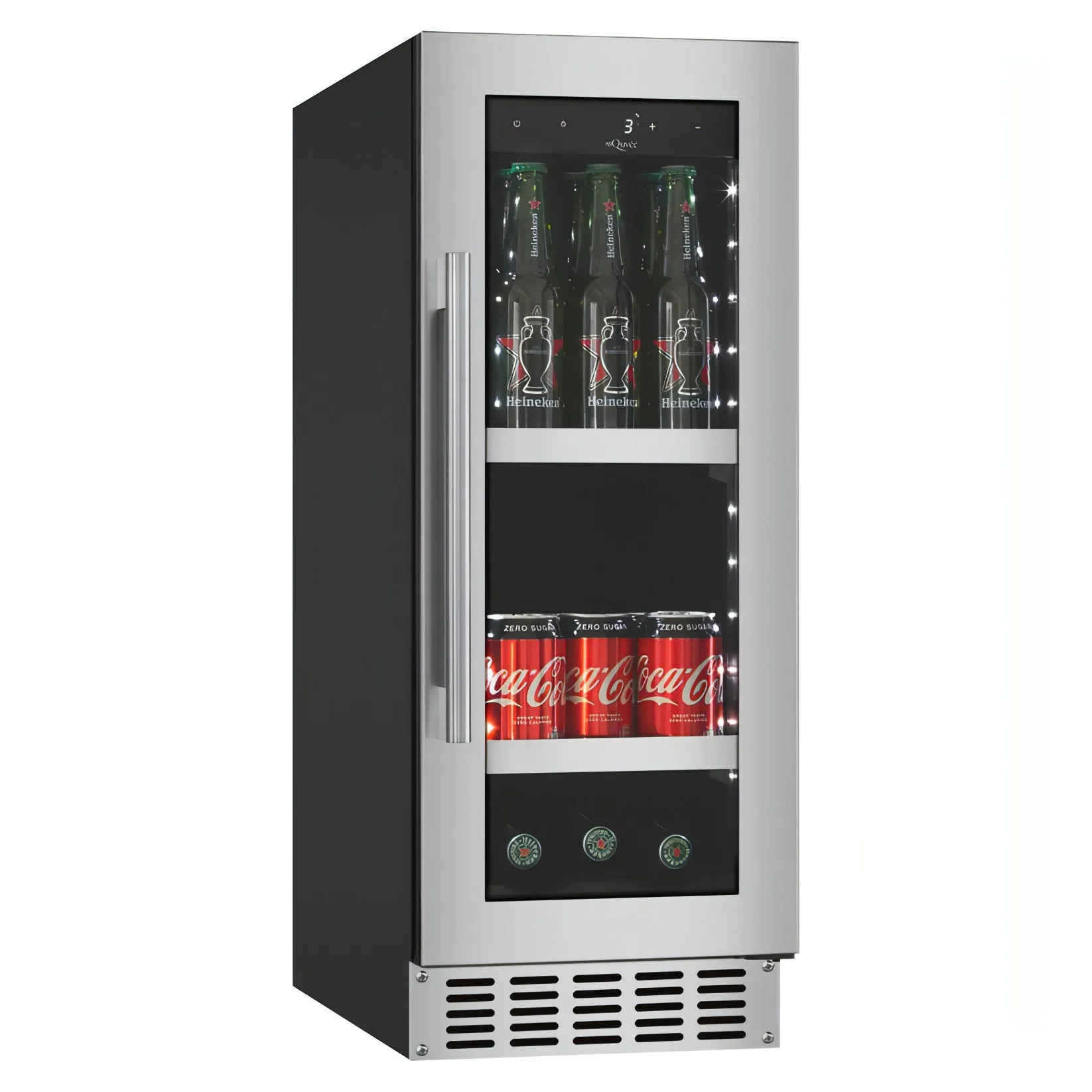 mQuve - 300mm - Undercounter Drinks Fridge - BeerServer30 - Stainless Steel