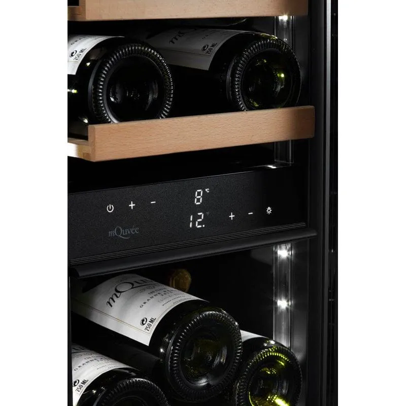 mQuve - 300mm - Undercounter Wine Fridge - WineCave 700 30D Anthracite Black