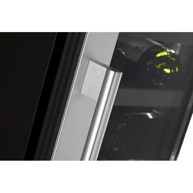 mQuve - 300mm - Undercounter Wine Fridge - WineCave 700 30D - Stainless Steel