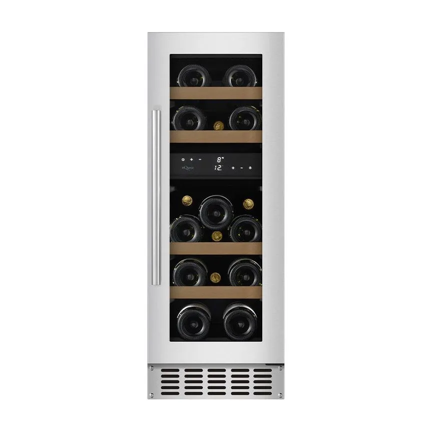 mQuve - 300mm - Undercounter Wine Fridge - WineCave 700 30D - Stainless Steel