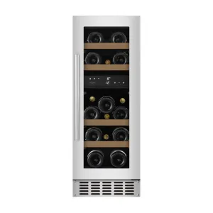 mQuve - 300mm - Undercounter Wine Fridge - WineCave 700 30D - Stainless Steel