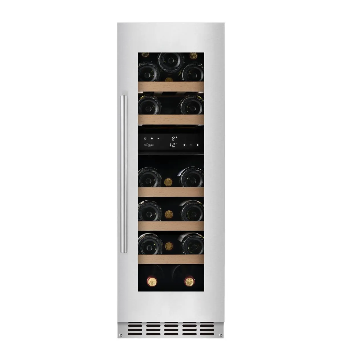 mQuve - 300mm - Undercounter Wine Fridge - WineCave 780 30D Stainless
