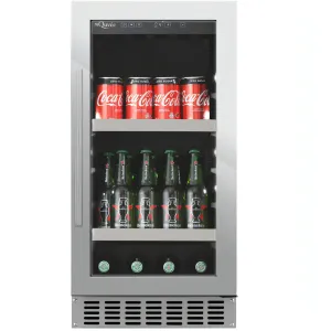 mQuve - 400mm - Undercounter Drinks Fridge - BeerServer40 - Stainless Steel