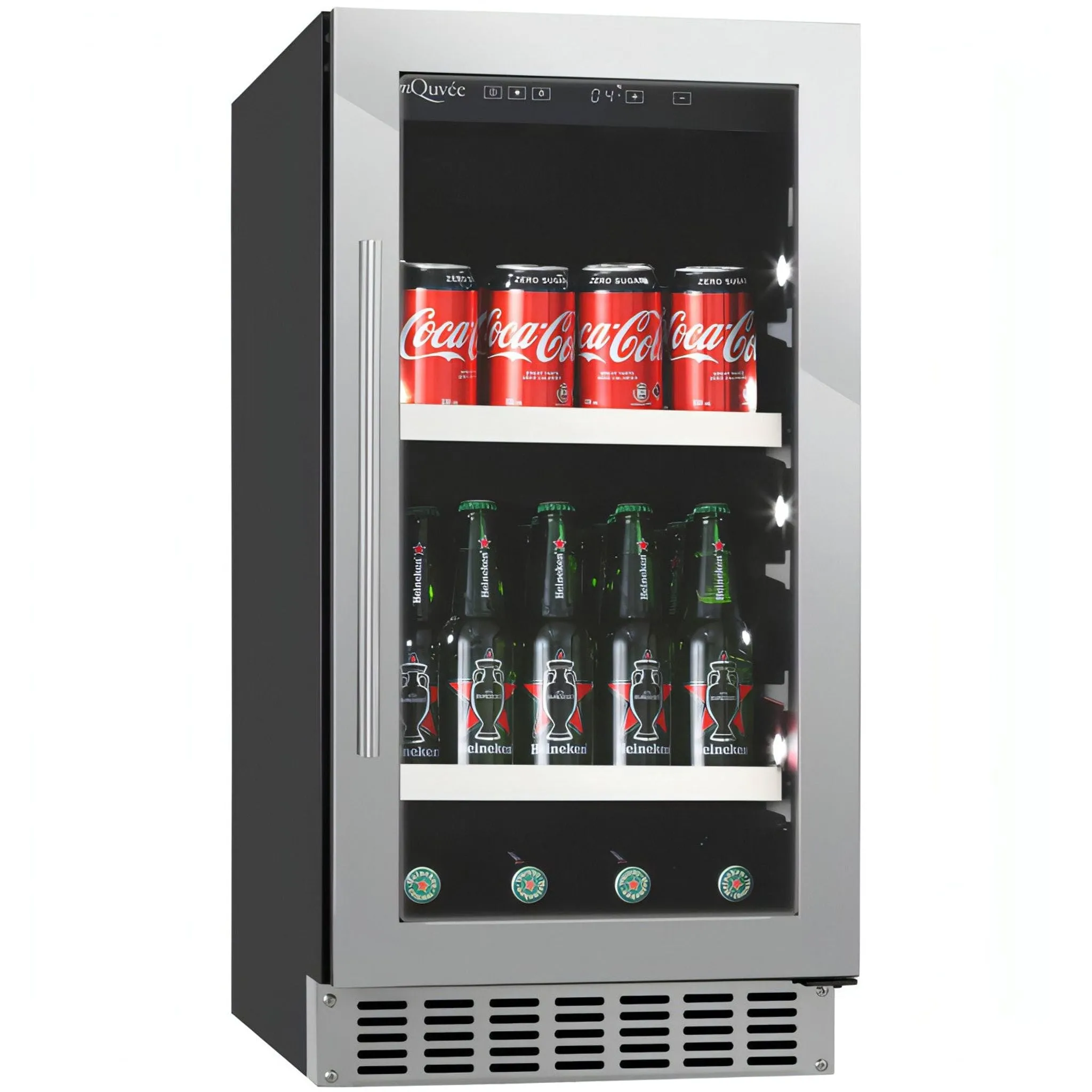 mQuve - 400mm - Undercounter Drinks Fridge - BeerServer40 - Stainless Steel