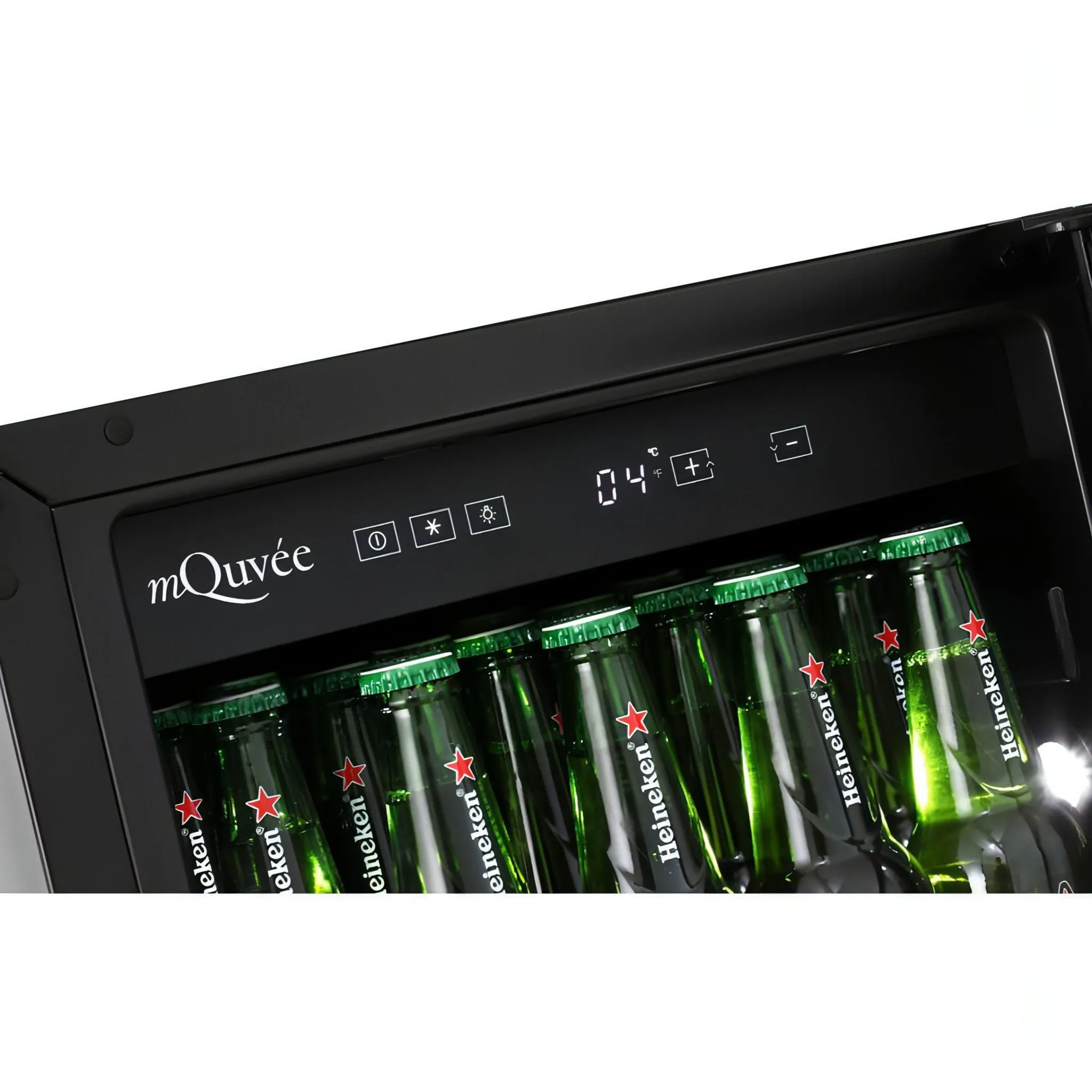 mQuve - 400mm - Undercounter Drinks Fridge - BeerServer40 - Stainless Steel