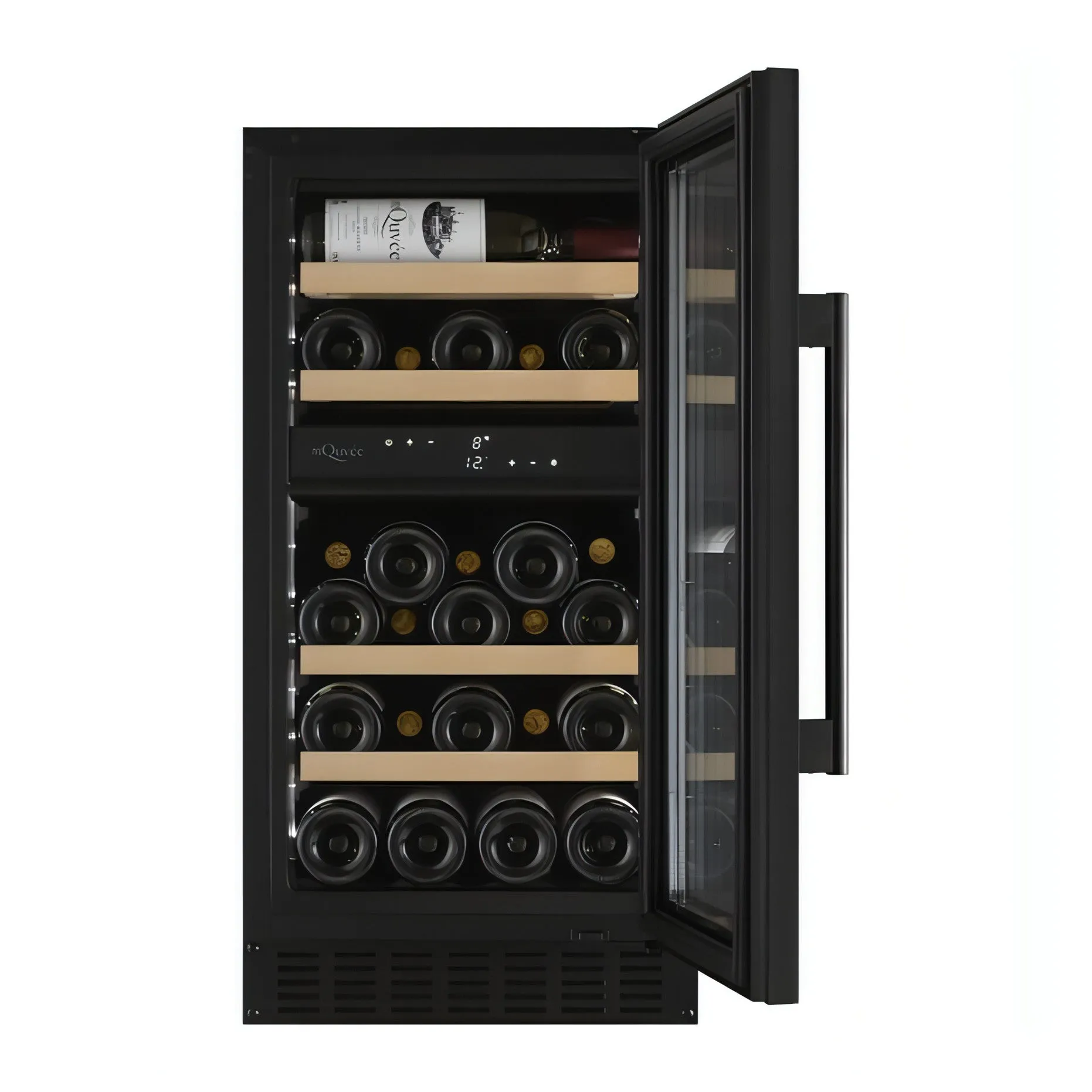 mQuve - 400mm - Undercounter Wine Fridge - WineCave 700 40D - Anthracite Black