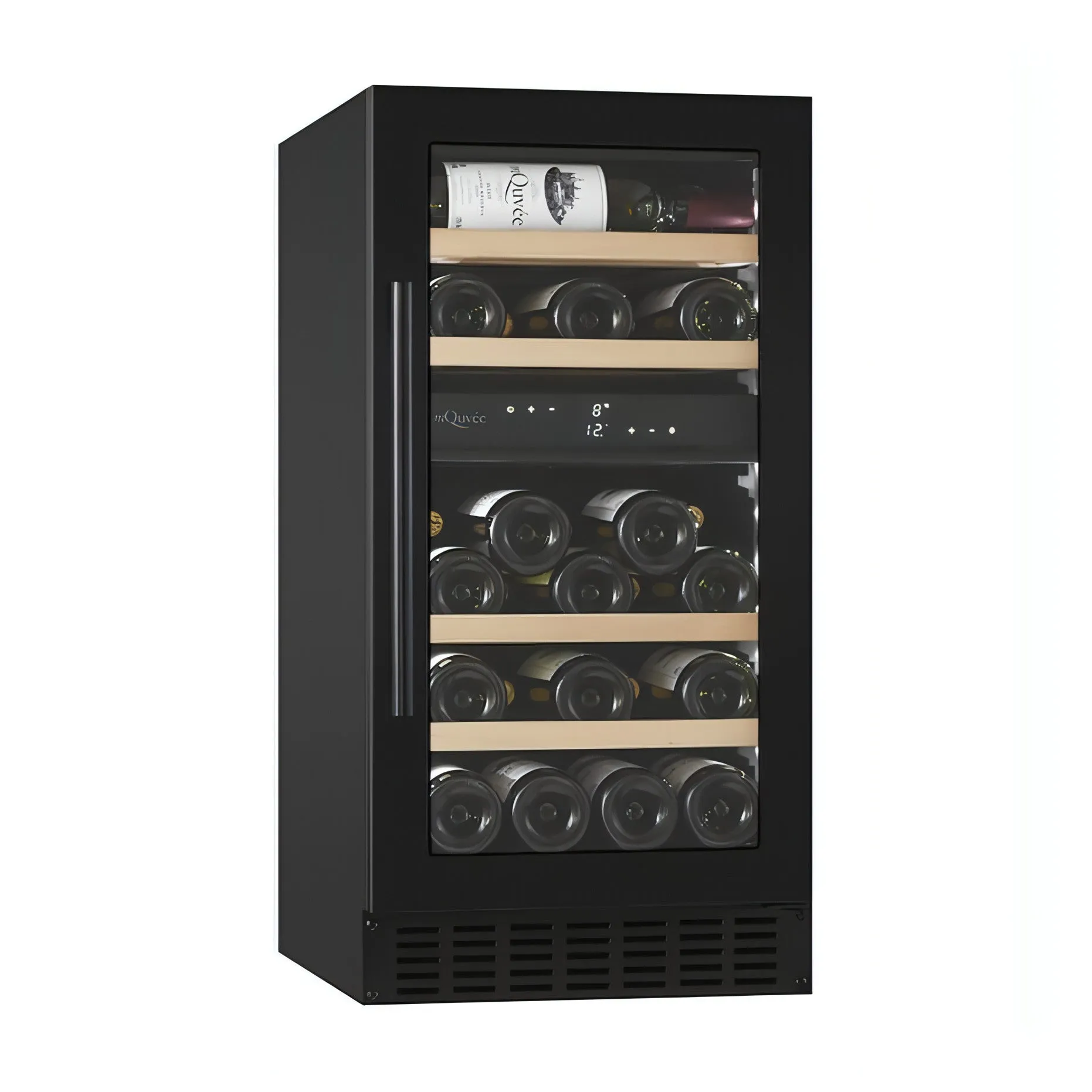 mQuve - 400mm - Undercounter Wine Fridge - WineCave 700 40D - Anthracite Black