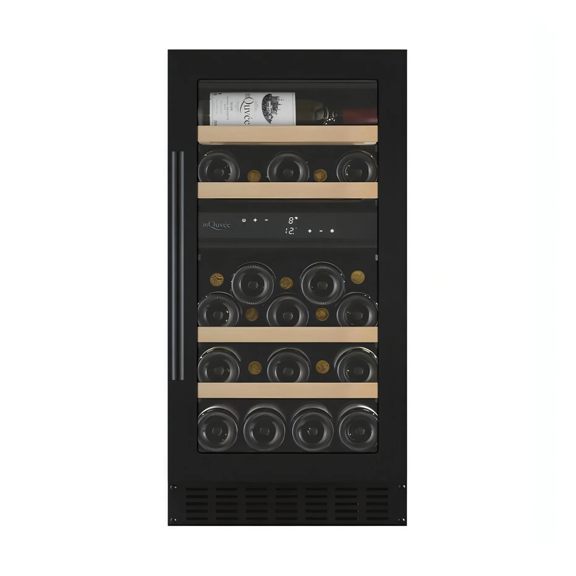 mQuve - 400mm - Undercounter Wine Fridge - WineCave 700 40D - Anthracite Black