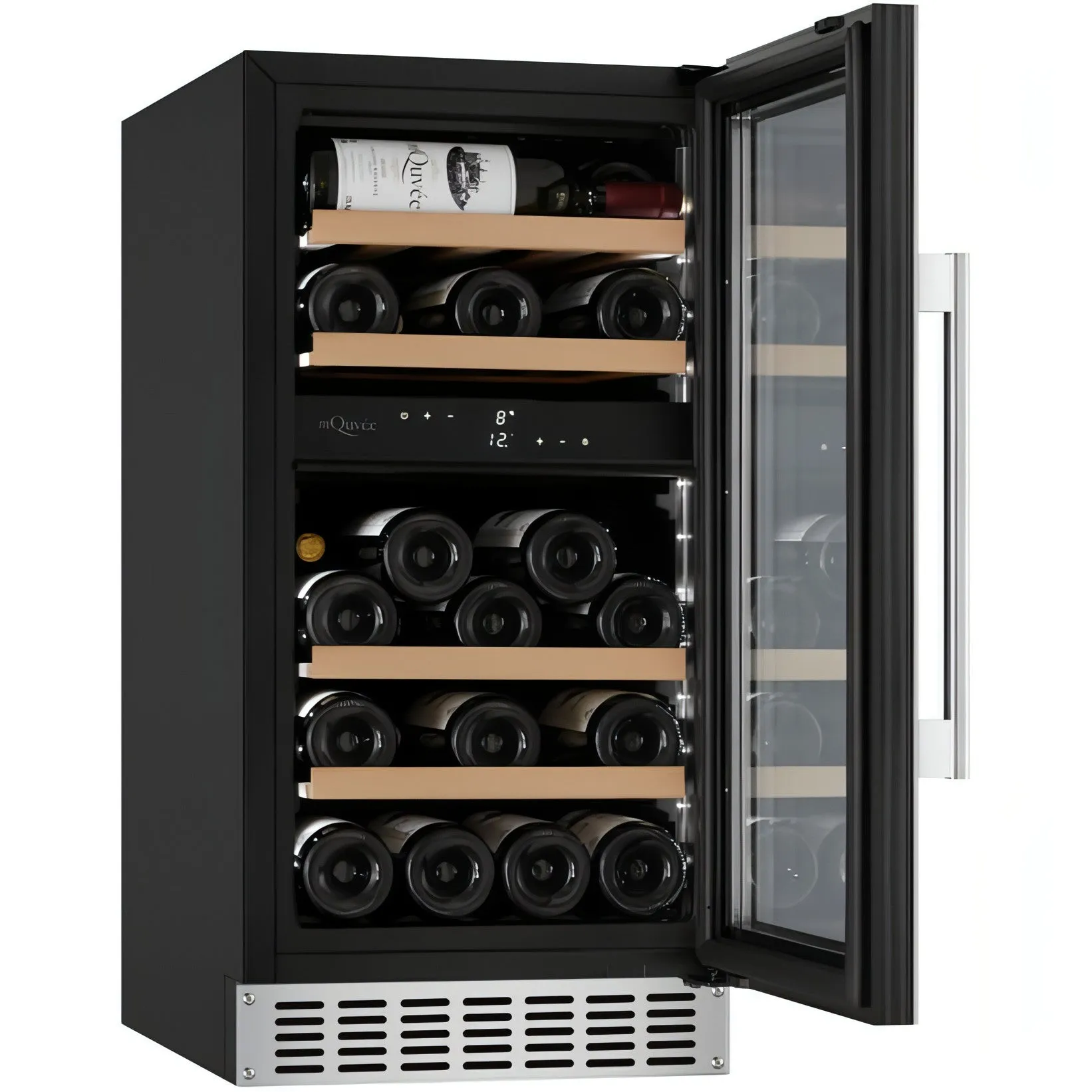 mQuve - 400mm - Undercounter Wine Fridge - WineCave 700 40D Stainless