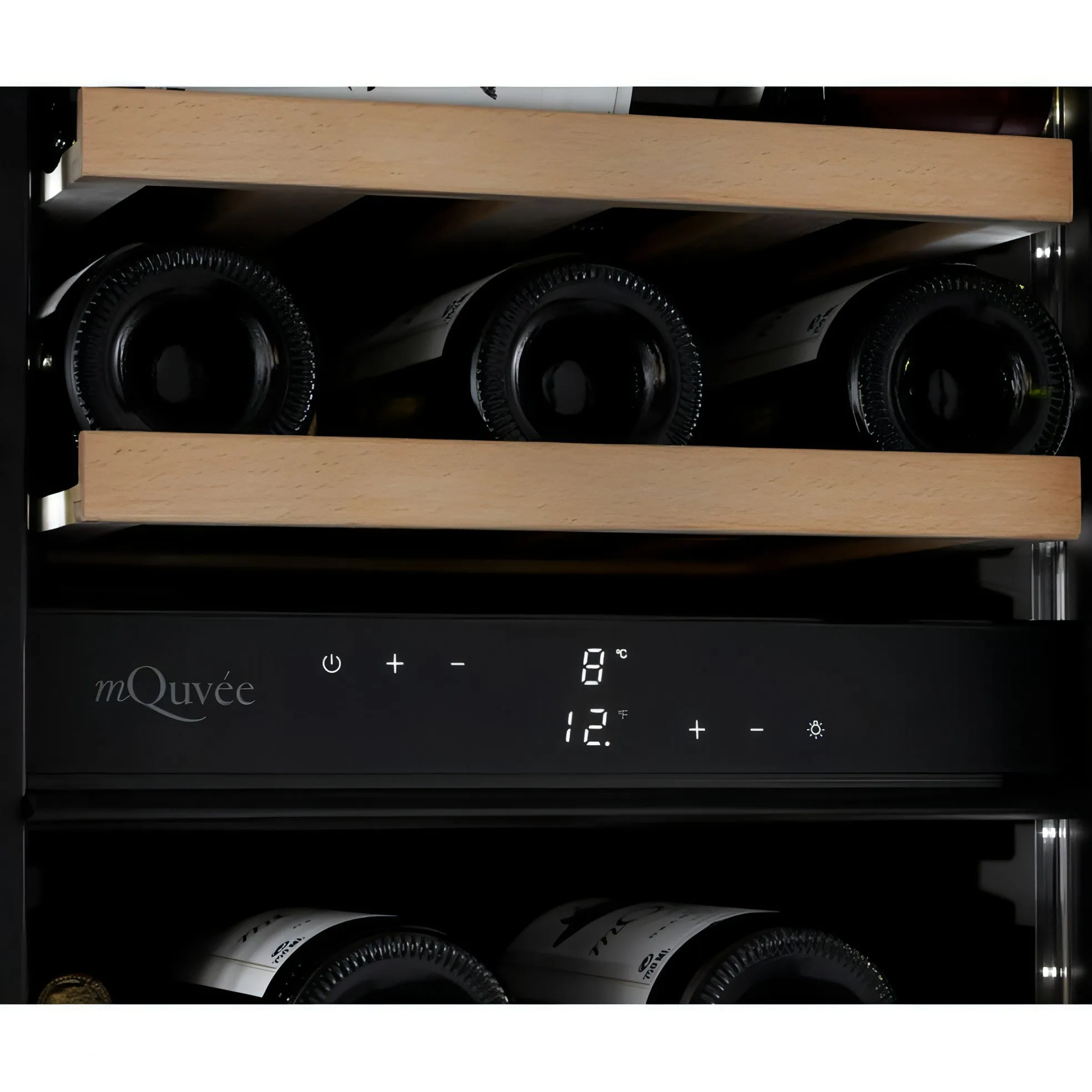 mQuve - 400mm - Undercounter Wine Fridge - WineCave 700 40D Stainless
