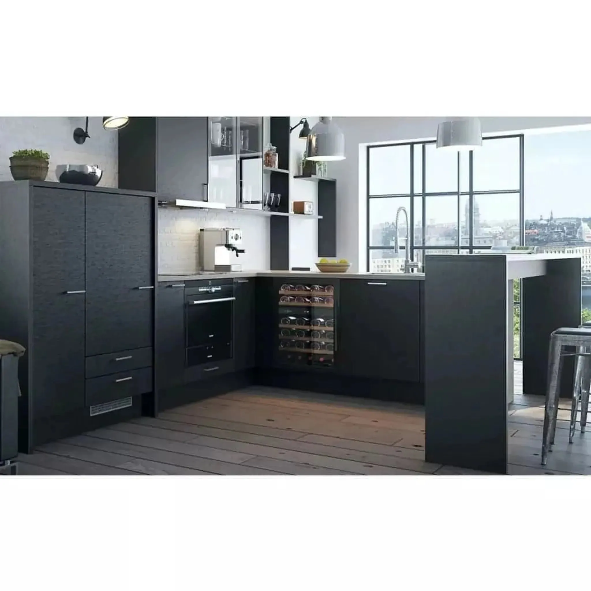 mQuve - 500mm - Undercounter - WineCave 700 50D Anthracite Black