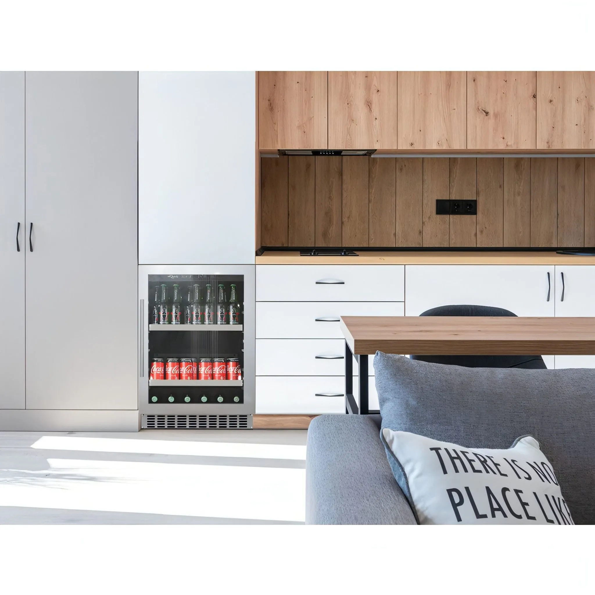 mQuve - 600mm - Undercounter Drinks Fridge - BeerServer60 - Stainless Steel
