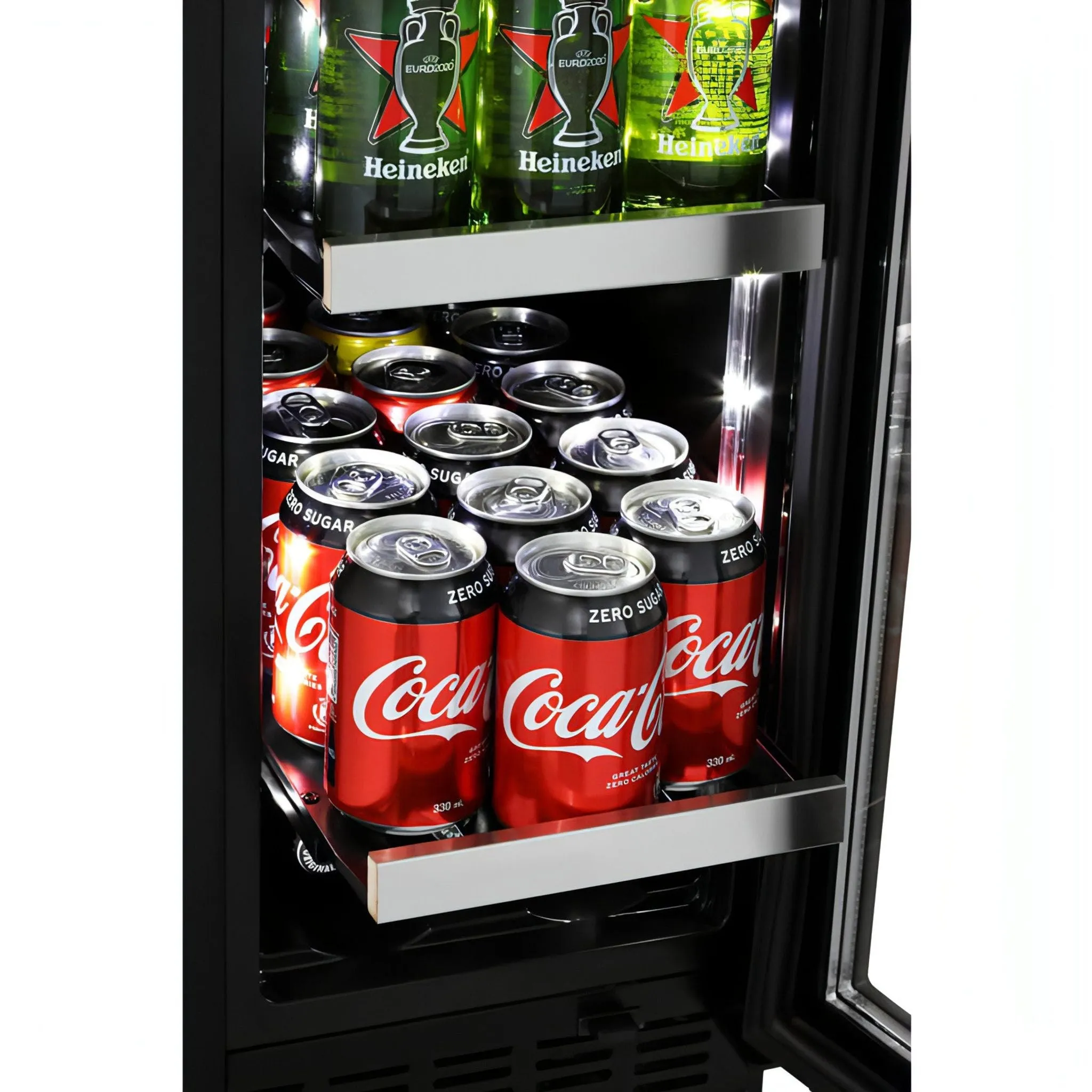 mQuve - 600mm - Undercounter Drinks Fridge - BeerServer60 - Stainless Steel