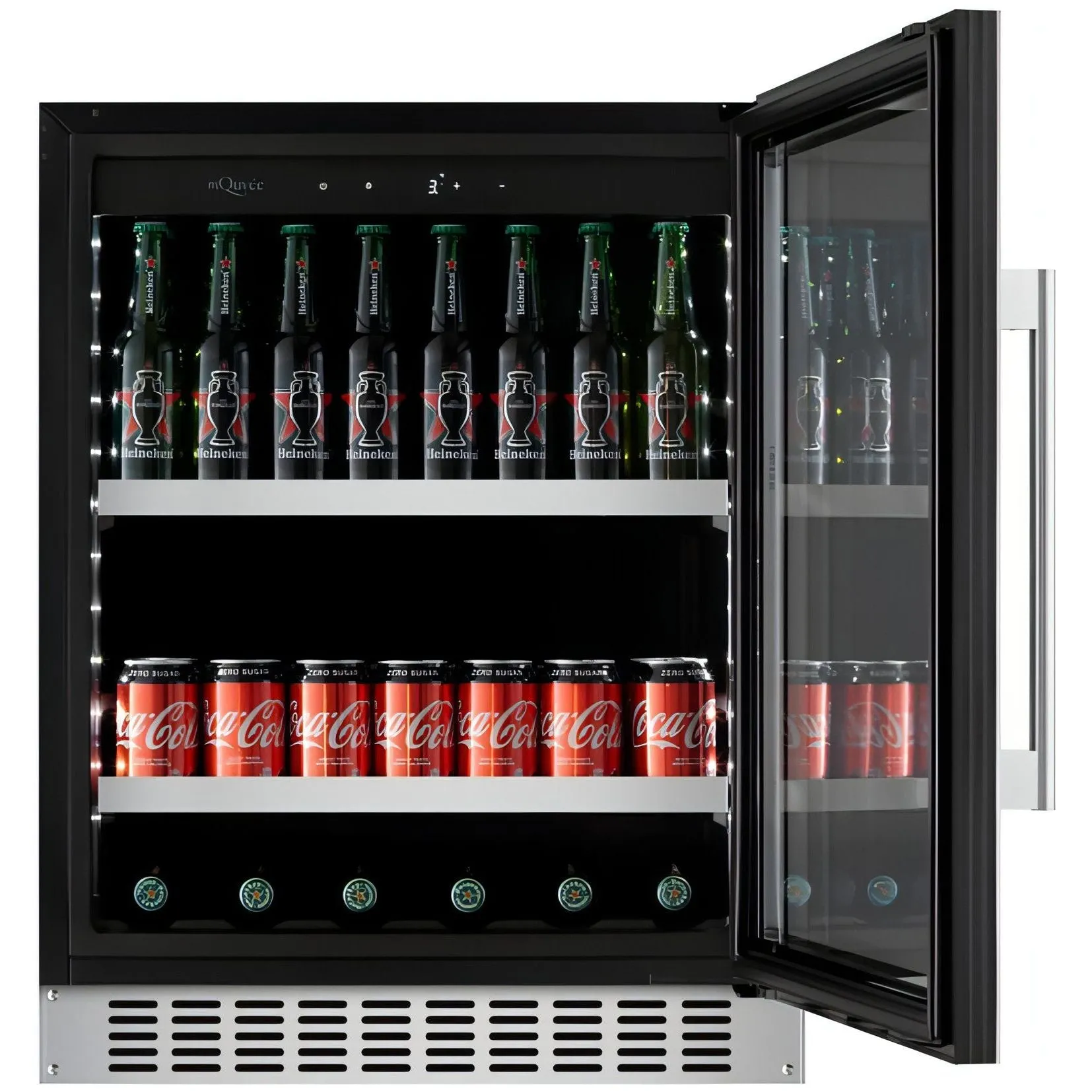 mQuve - 600mm - Undercounter Drinks Fridge - BeerServer60 - Stainless Steel