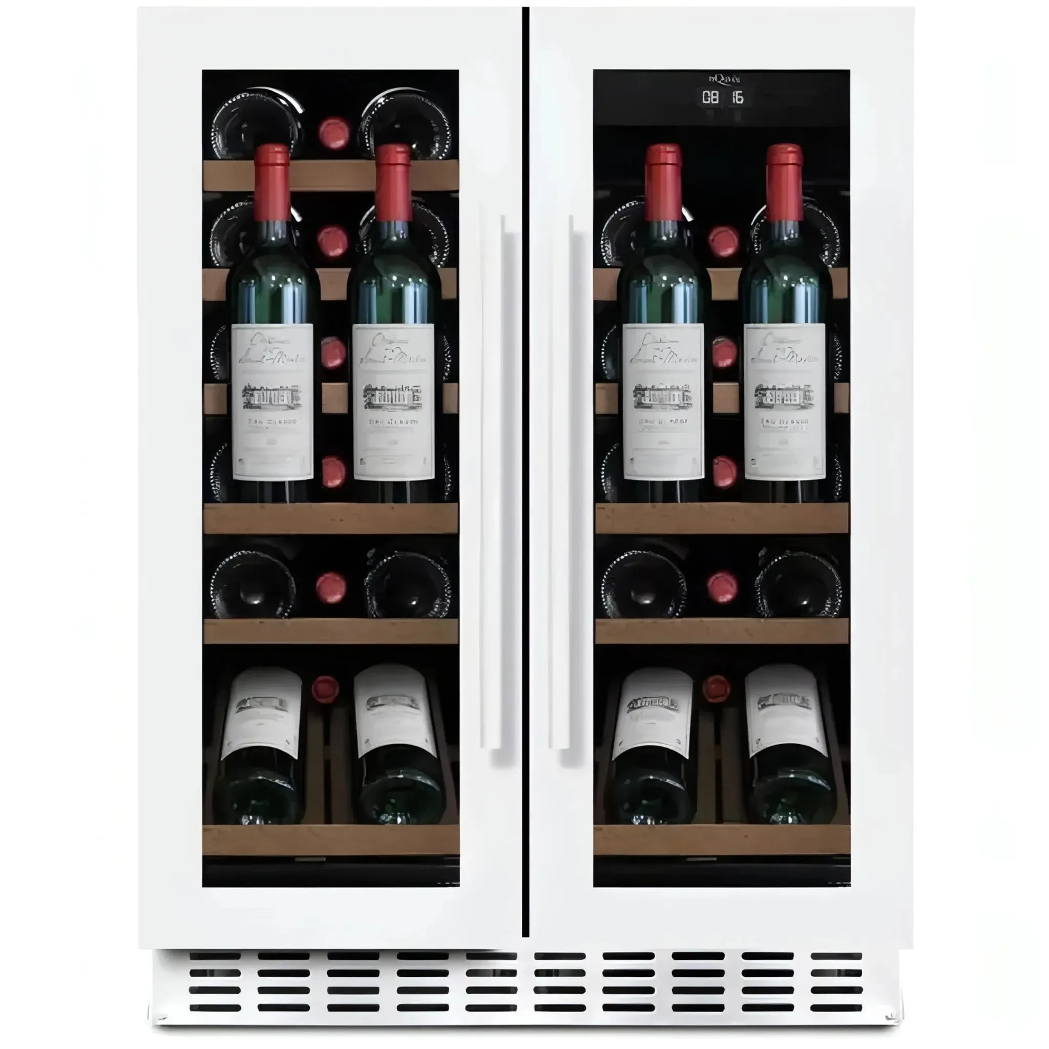 mQuve - 600mm - Undercounter Wine Fridge - WineCave 60D2 Powder White