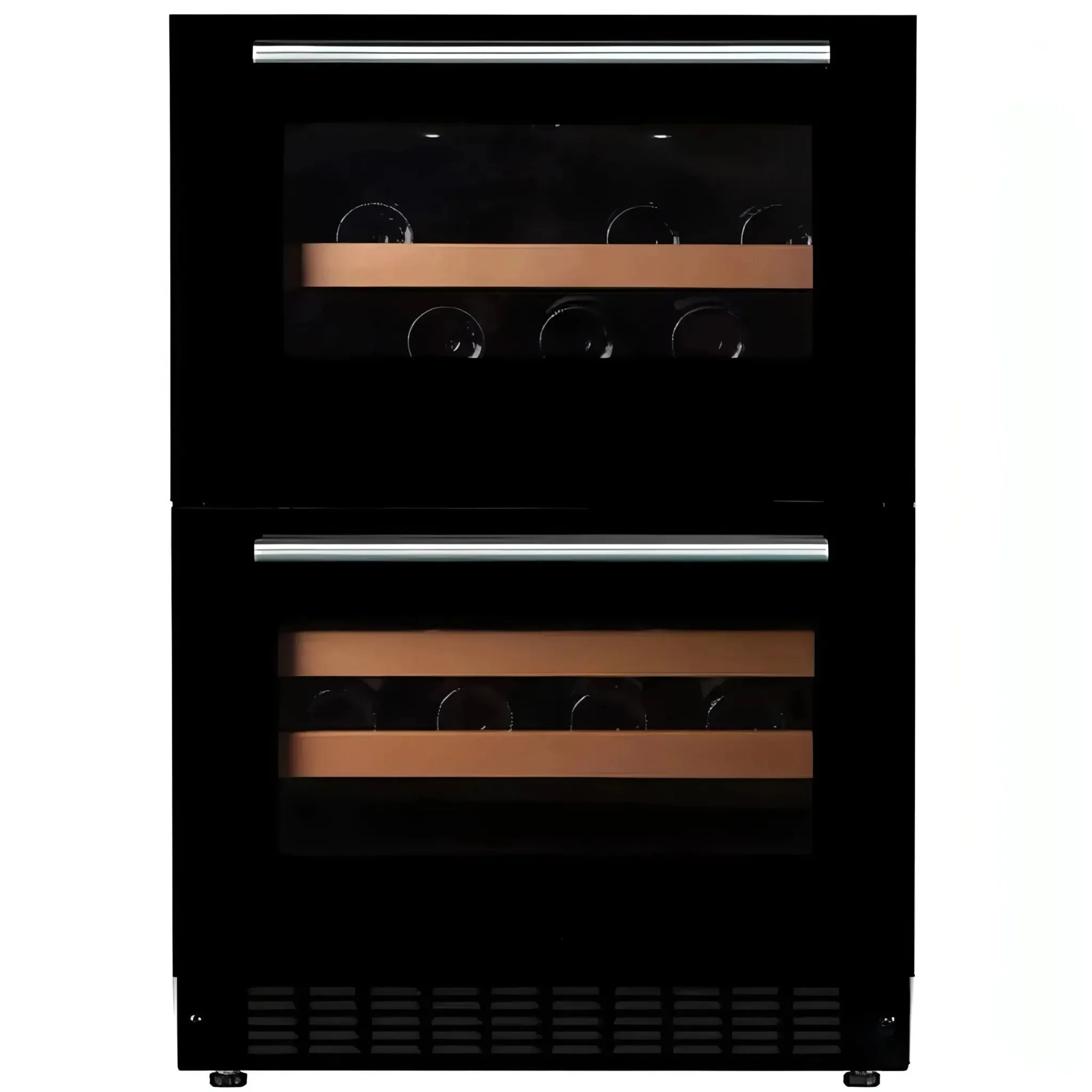mQuve - 600mm - Undercounter Wine Fridge - WineCave 60DD Fullglass Black