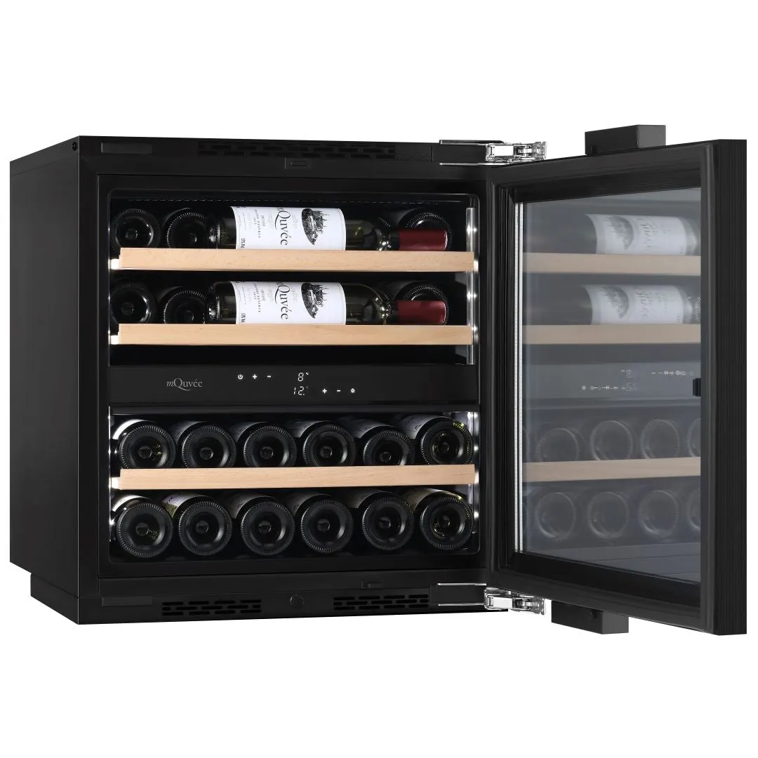 mQuve - Fully Integrated Wine Cooler - WineKeeper 25D Panel Ready - Push/Pull