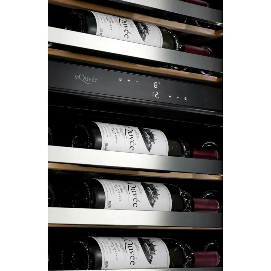 mQuve - Fully Integrated Wine Cooler - WineKeeper Exclusive 112D Panel Ready - Push/Pull