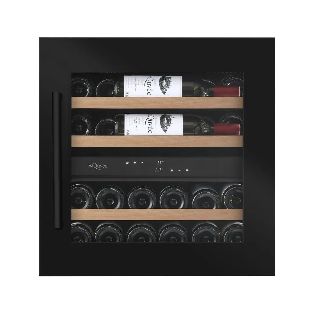 mQuve - Integrated Wine Cooler - WineKeeper 25D - Anthracite Black