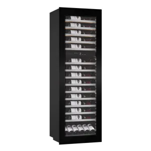 mQuve - Integrated Wine Cooler - WineKeeper Exclusive 112D Fullglass Black - Push/Pull