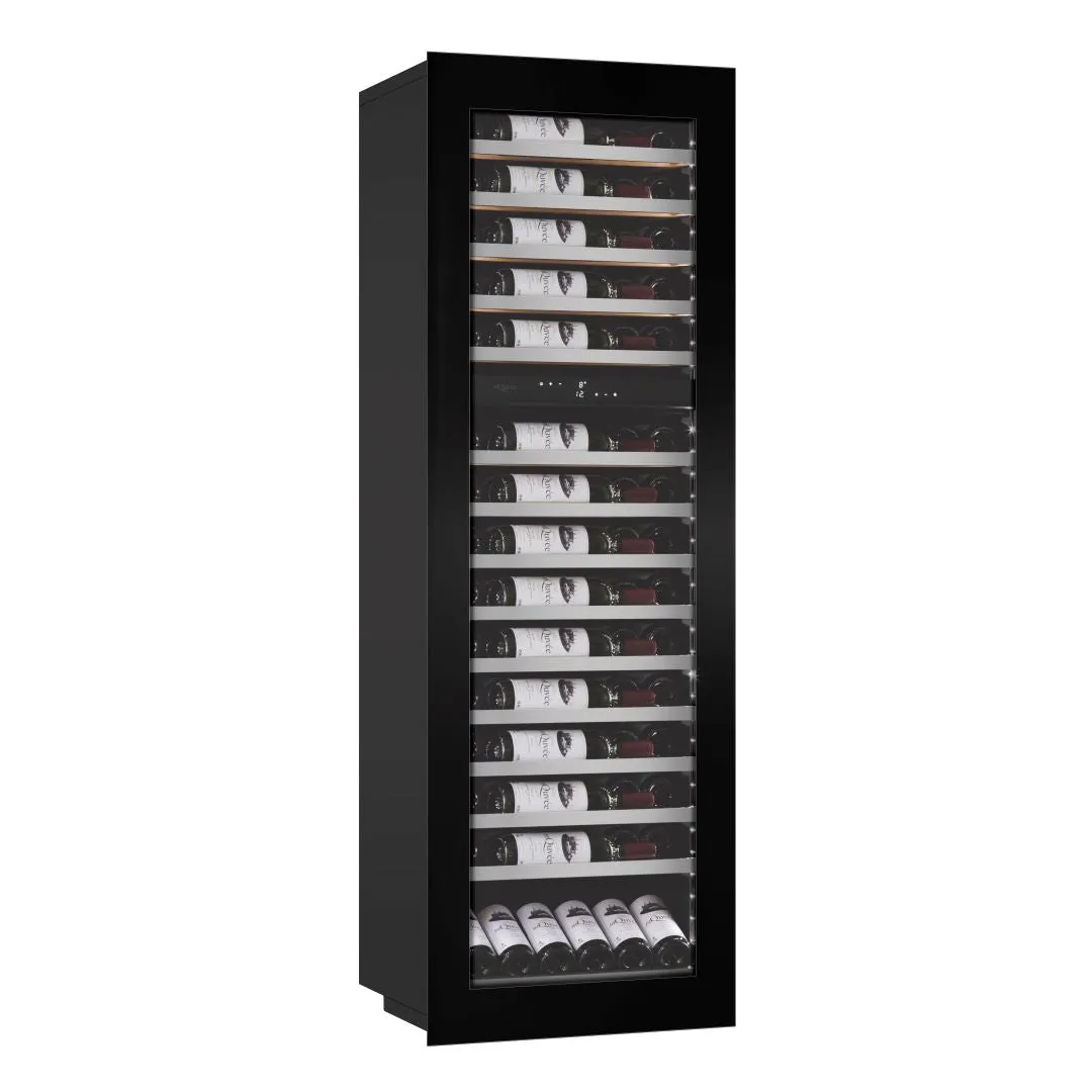 mQuve - Integrated Wine Cooler - WineKeeper Exclusive 112D Fullglass Black - Push/Pull