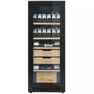 mQuve Velvet 100 Glass - 600mm - Single Zone - Shallow Depth Tall Wine Cabinet