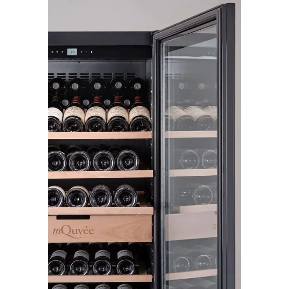mQuve Velvet 220 Glass - Single Zone 273 Bottles - Tall Wine Cabinet