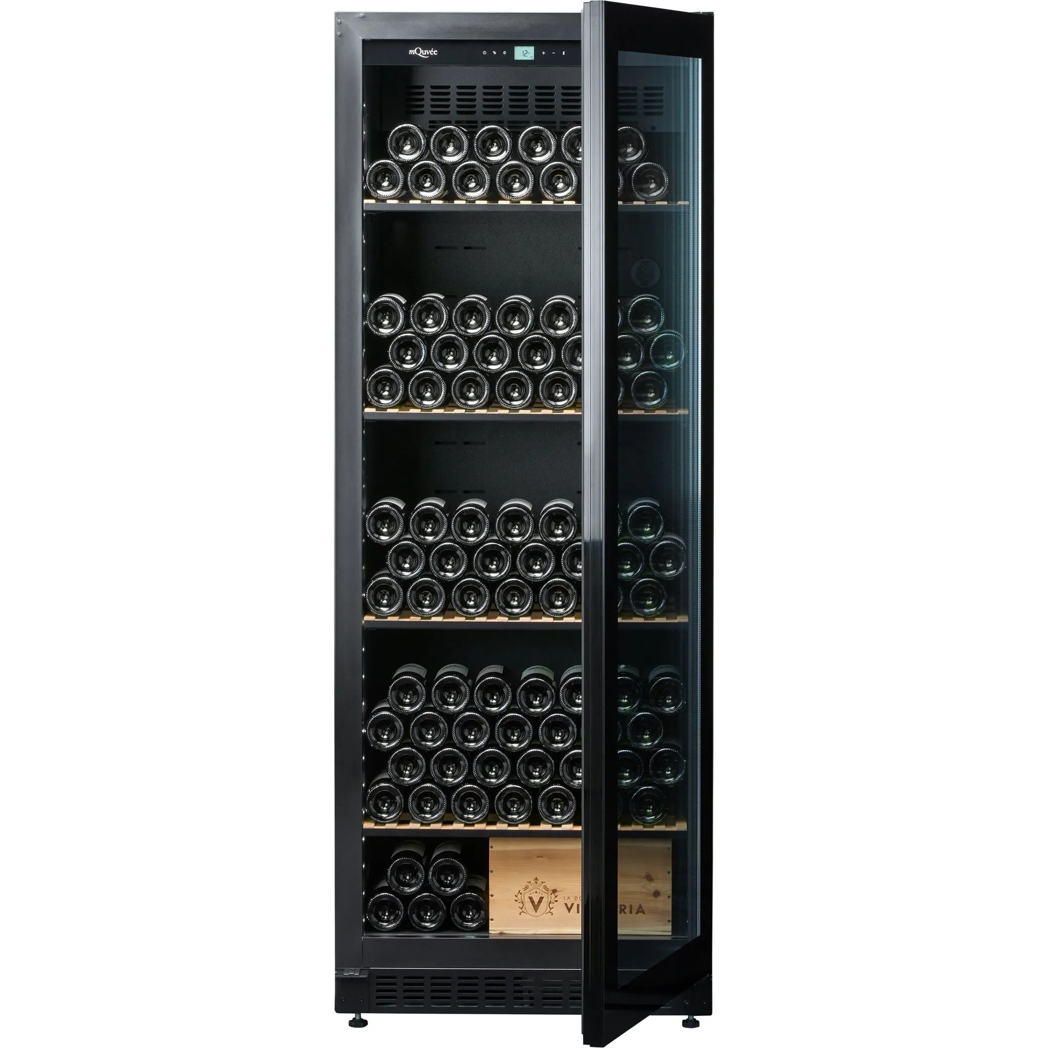 mQuve Velvet 220 Glass - Single Zone 273 Bottles - Tall Wine Cabinet