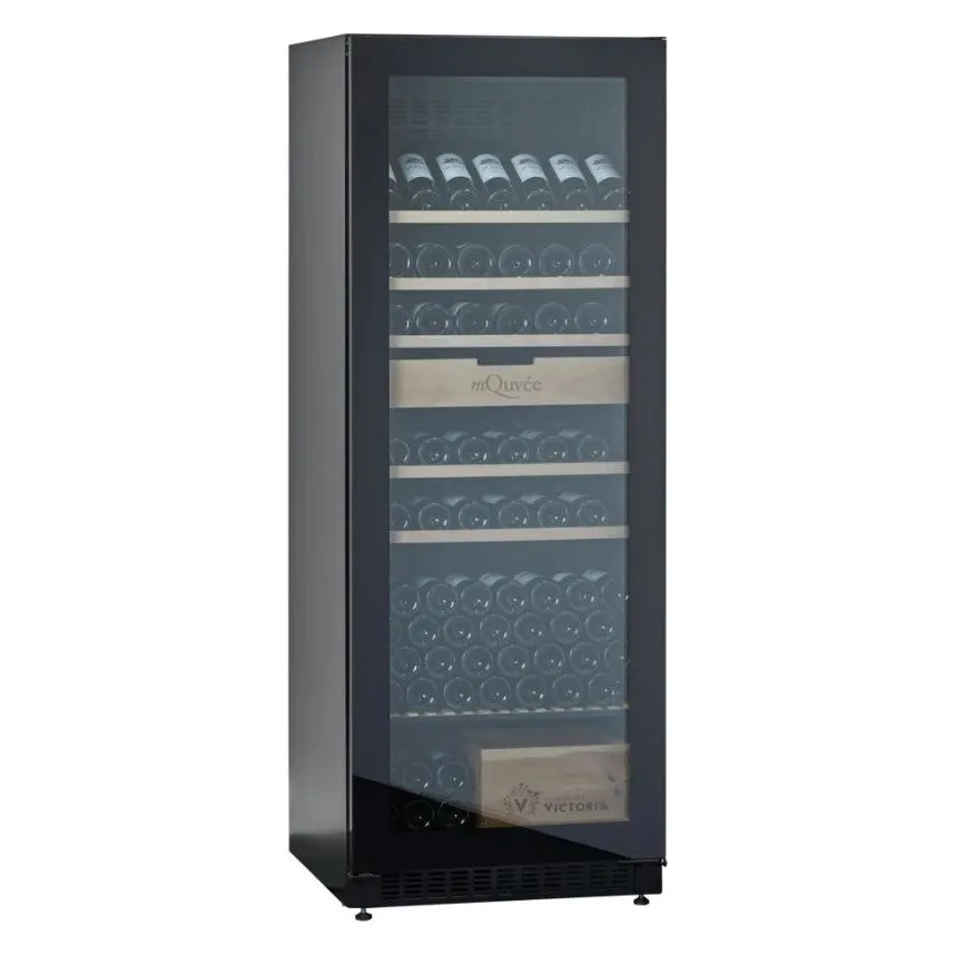 mQuve Velvet 220 Glass - Single Zone 273 Bottles - Tall Wine Cabinet