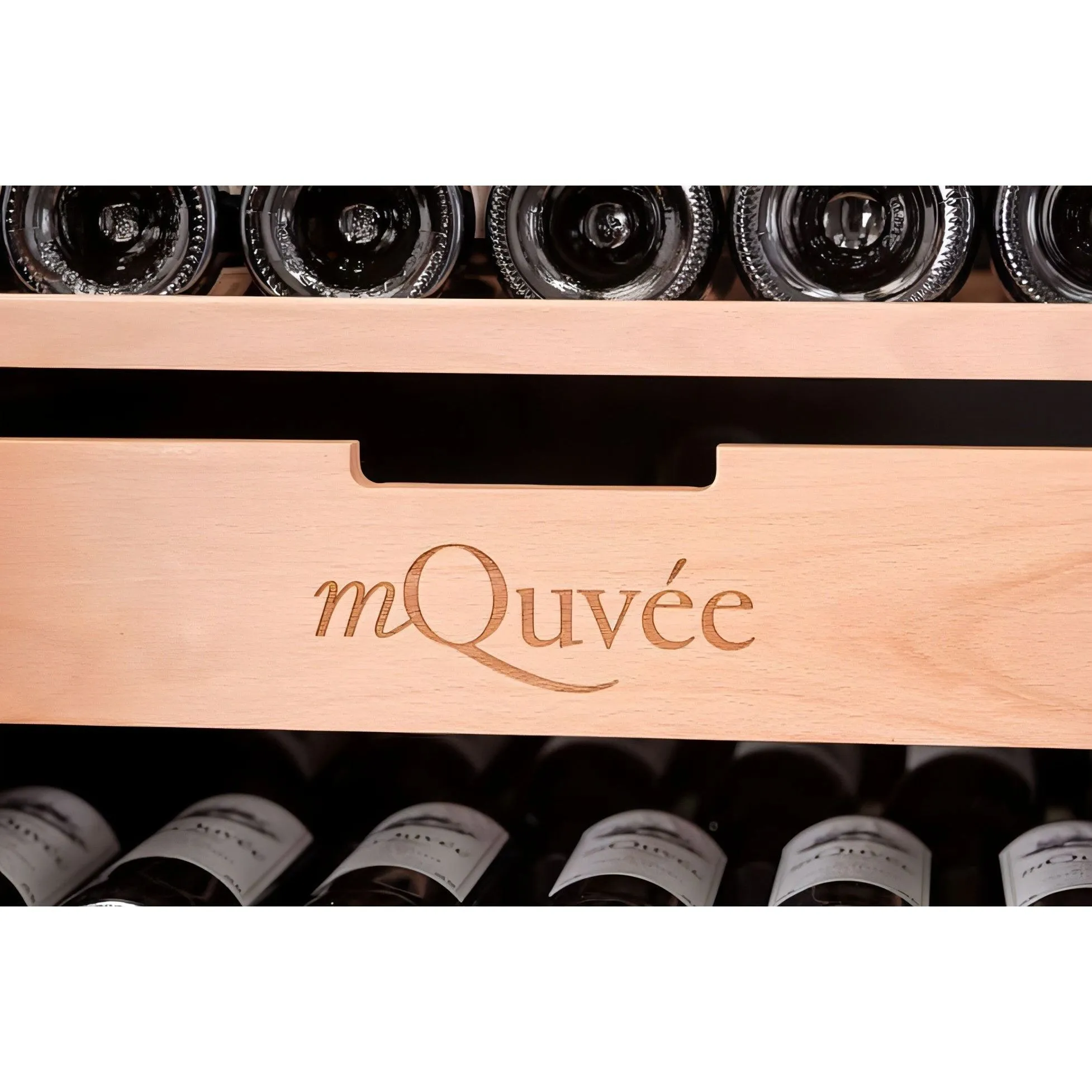 mQuve Velvet 220 Glass - Single Zone 273 Bottles - Tall Wine Cabinet