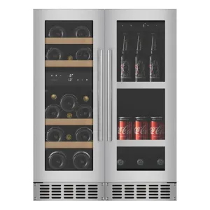 mQuve - Wine and Beer Cooler - Combination Package 60 - Stainless Steel