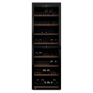 mQuve - Wine Expert 180 - Dual Zone Freestanding Wine Cooler - Black