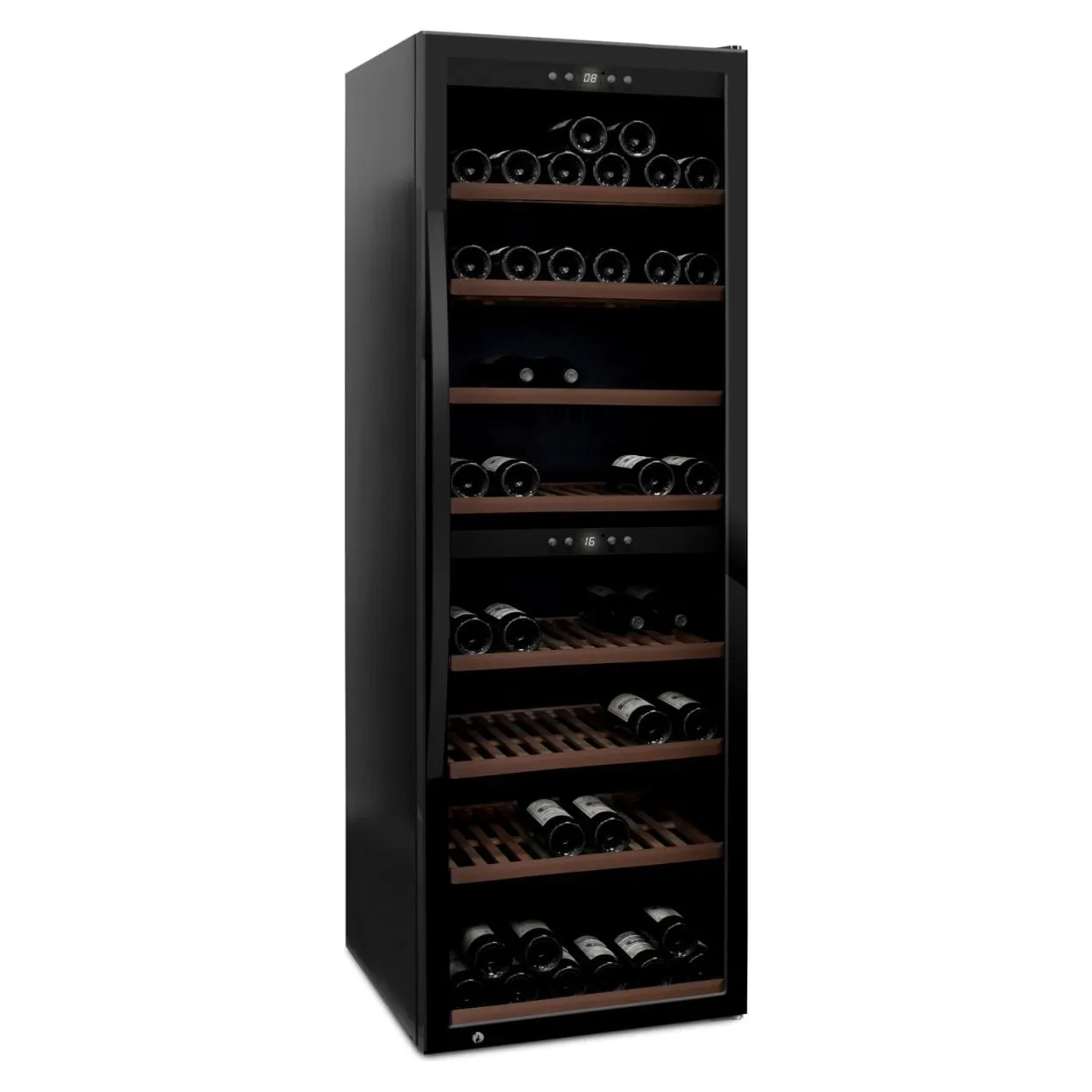 mQuve - Wine Expert 180 - Dual Zone Freestanding Wine Cooler - Black