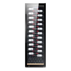 mQuve - Wine Expert 192 - Freestanding Wine Cooler - Fullglass Black Label View