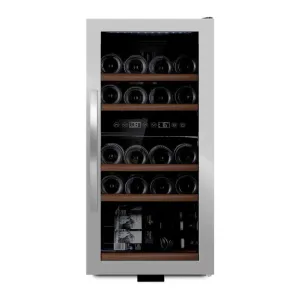 mQuve - Wine Expert 24- Dual Zone - Freestanding Wine Cooler - Stainless Steel