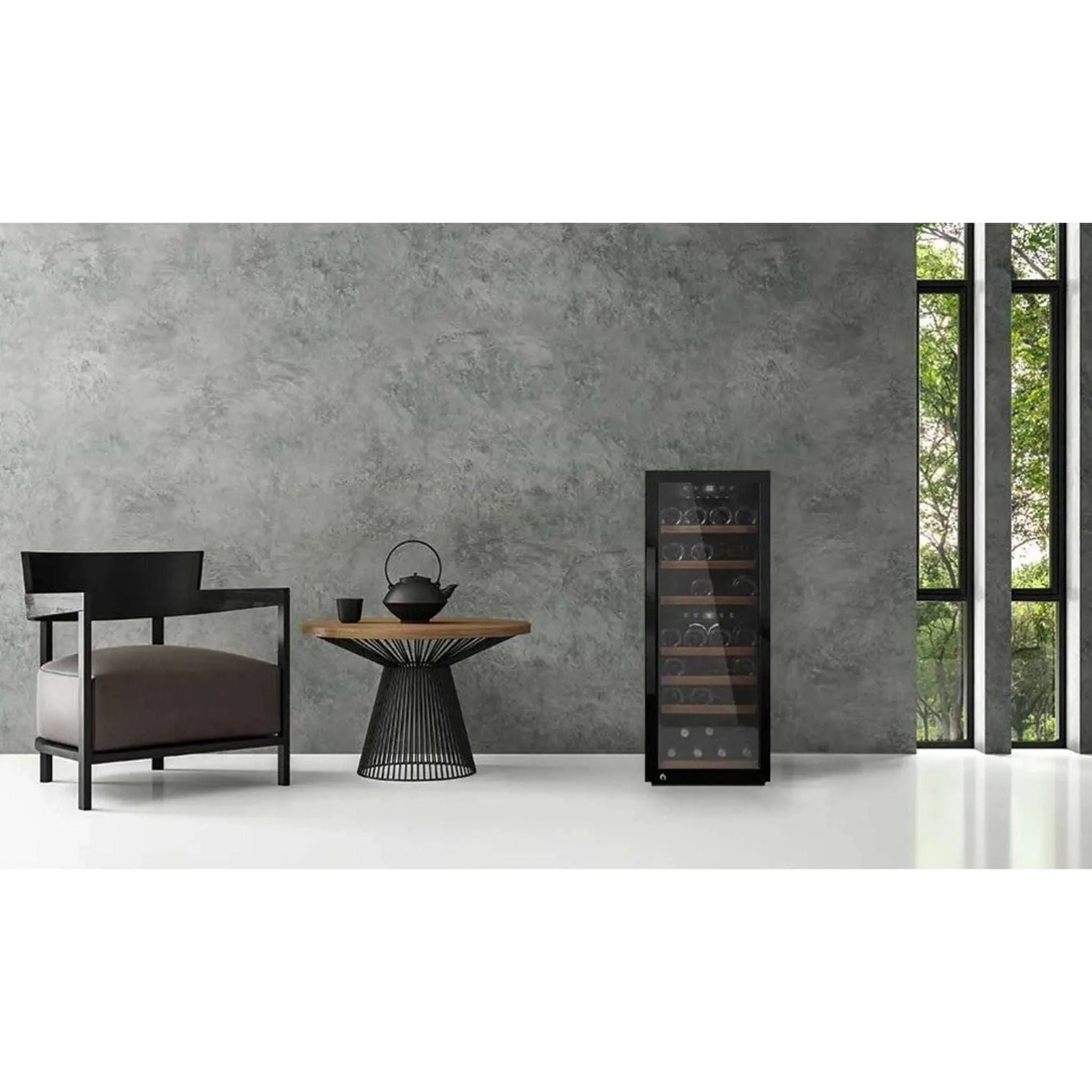 mQuve - Wine Expert 38 Dual Zone - Freestanding Wine Cooler - Black