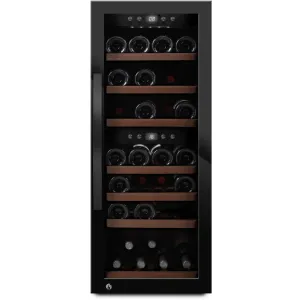 mQuve - Wine Expert 38 Dual Zone - Freestanding Wine Cooler - Black