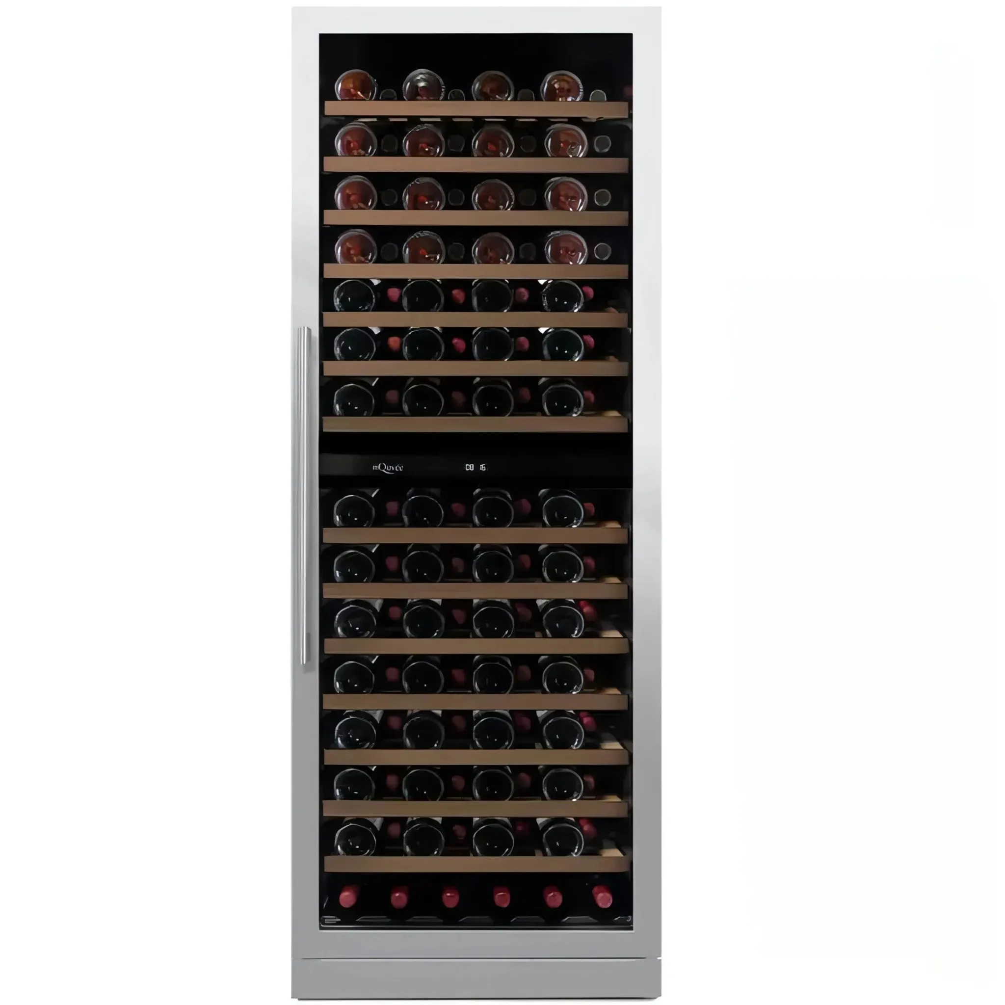 mQuve WineCave 187 - 115 Bottles - Tall Wine Fridge - Exclusive Stainless Steel