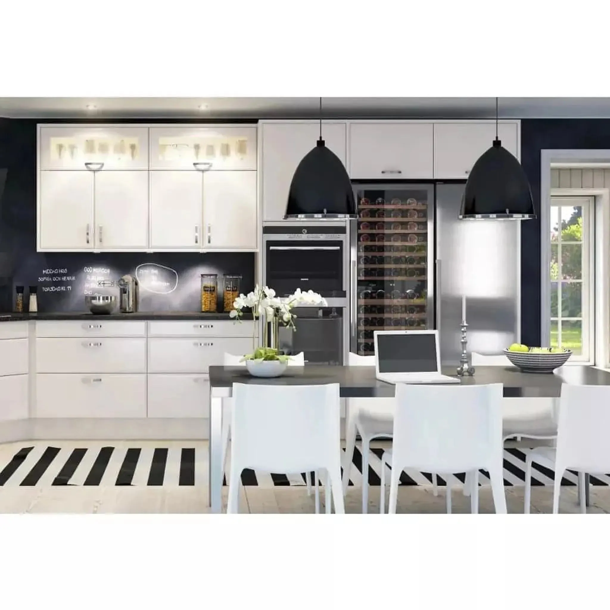 mQuve WineCave 187 - 115 Bottles - Tall Wine Fridge - Exclusive Stainless Steel