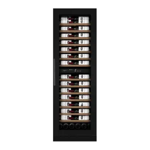 mQuve WineCave 187 - 120 Bottles - Tall Wine Fridge - Anthracite Black - Label-view