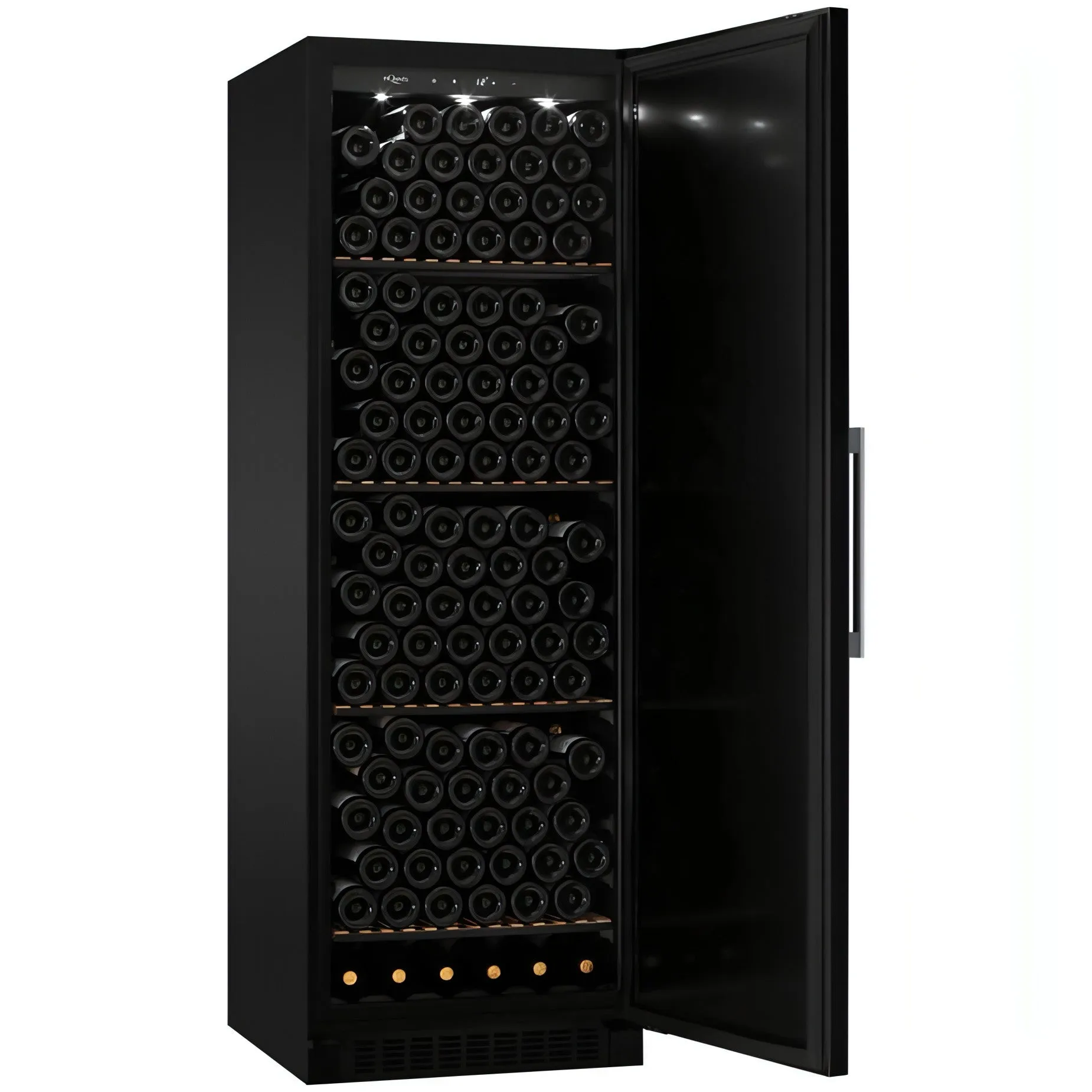 mQuve WineStore 226 - 226 Bottles - Wine Cabinet -Solid Black