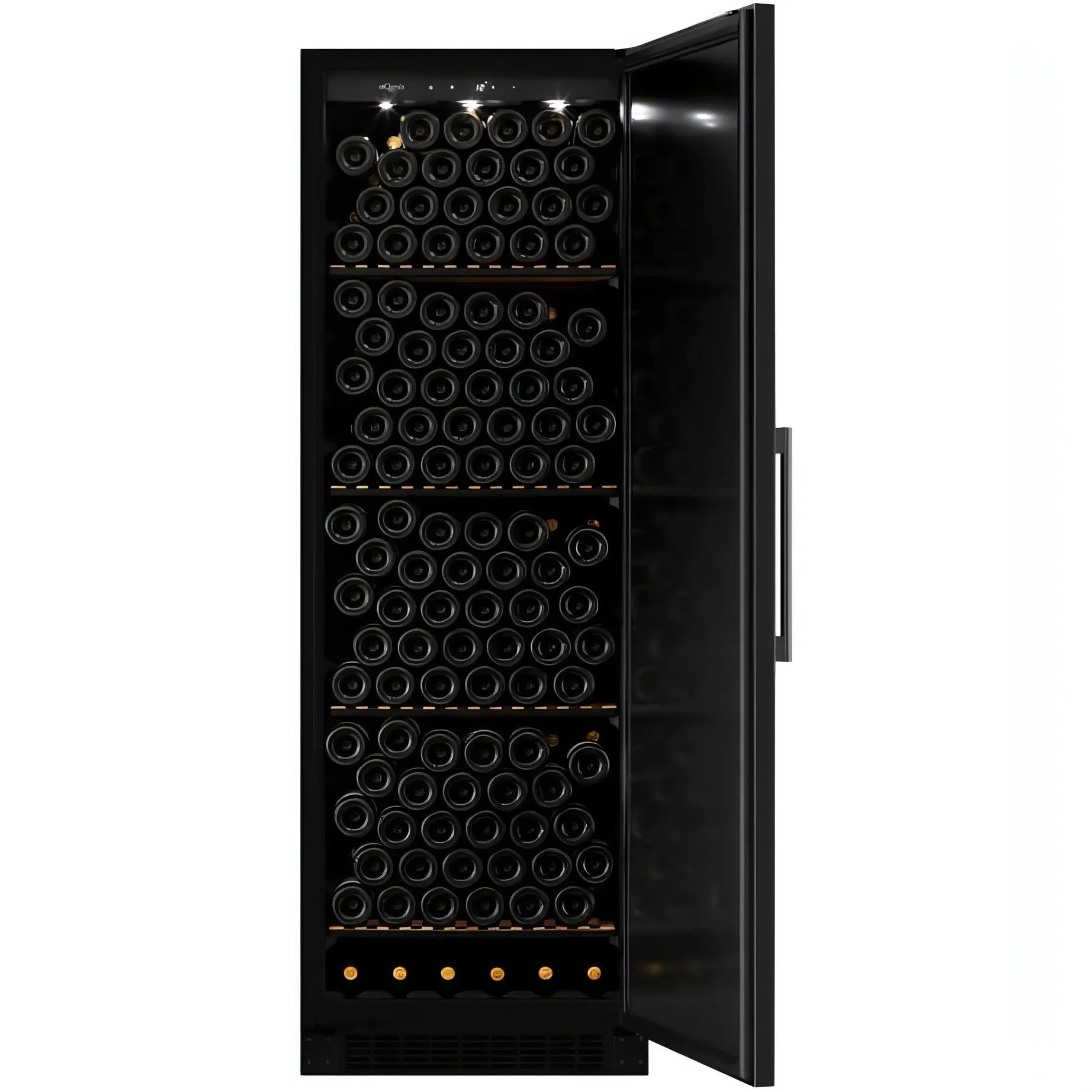 mQuve WineStore 226 - 226 Bottles - Wine Cabinet -Solid Black