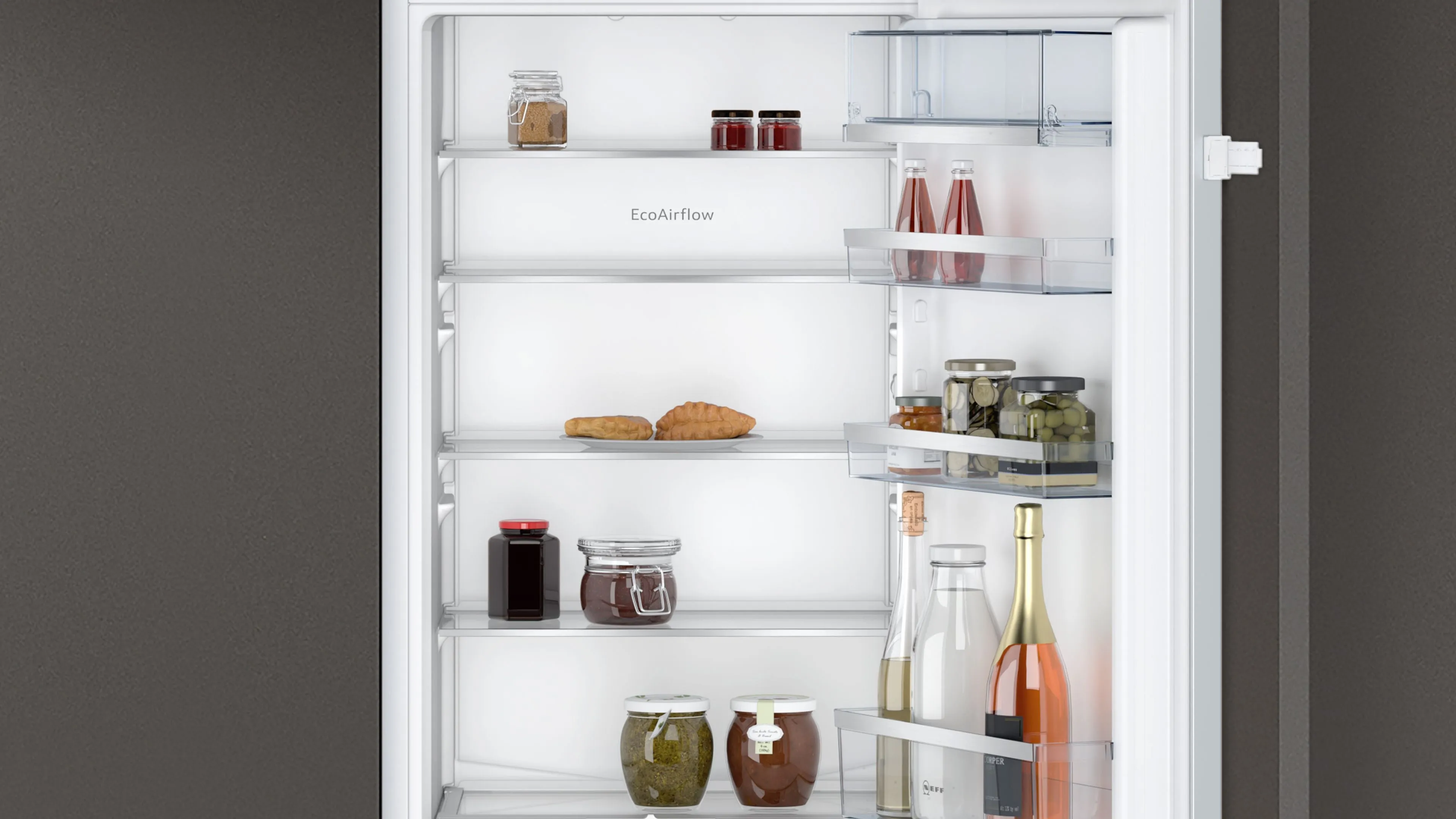 Neff N50 KI5872SE0G Integrated Fridge Freezer with Sliding Door Fixing Kit - White - E Rated