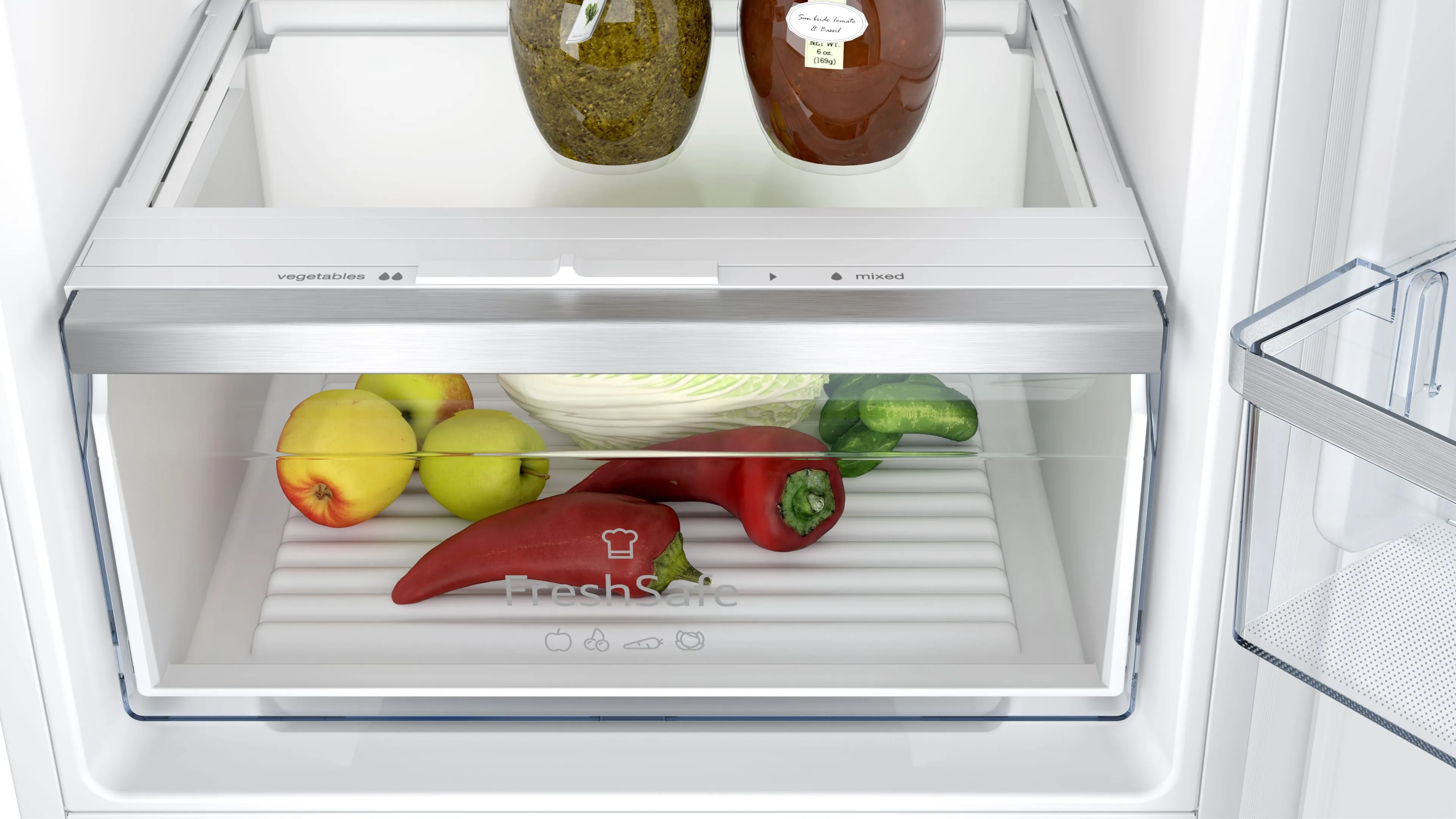 Neff N50 KI5872SE0G Integrated Fridge Freezer with Sliding Door Fixing Kit - White - E Rated