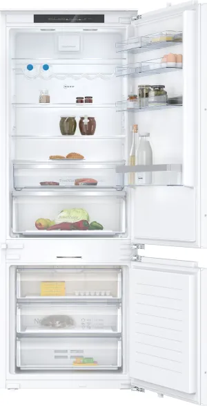 Neff N70 KB7966DD0 XXL Integrated Frost Free Fridge Freezer with Fixed Door Fixing Kit - White - D Rated