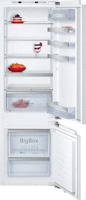 NEFF N70 KI6873FE0G Integrated Fridge Freezer with Fixed Door Fixing Kit - White - E Rated