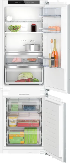 Neff N70 KI7863DD0G Integrated Frost Free Fridge Freezer with Fixed Door Fixing Kit - White - D Rated