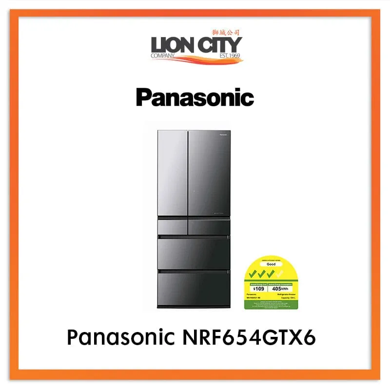 PANASONIC 534L 6 DOOR FRIDGE NRF654GTX6 (MULTI DOOR- MADE IN JAPAN)